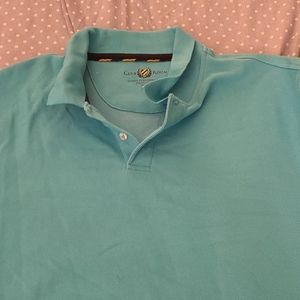 Turquoise mens polo